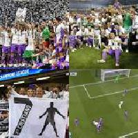 Aficionados de Real Madrid y Juventus cubren de color las calles de Cardiff